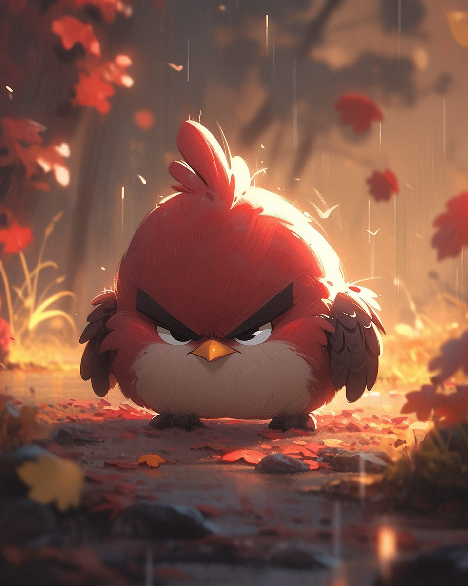 Angry Birds vẽ chibi