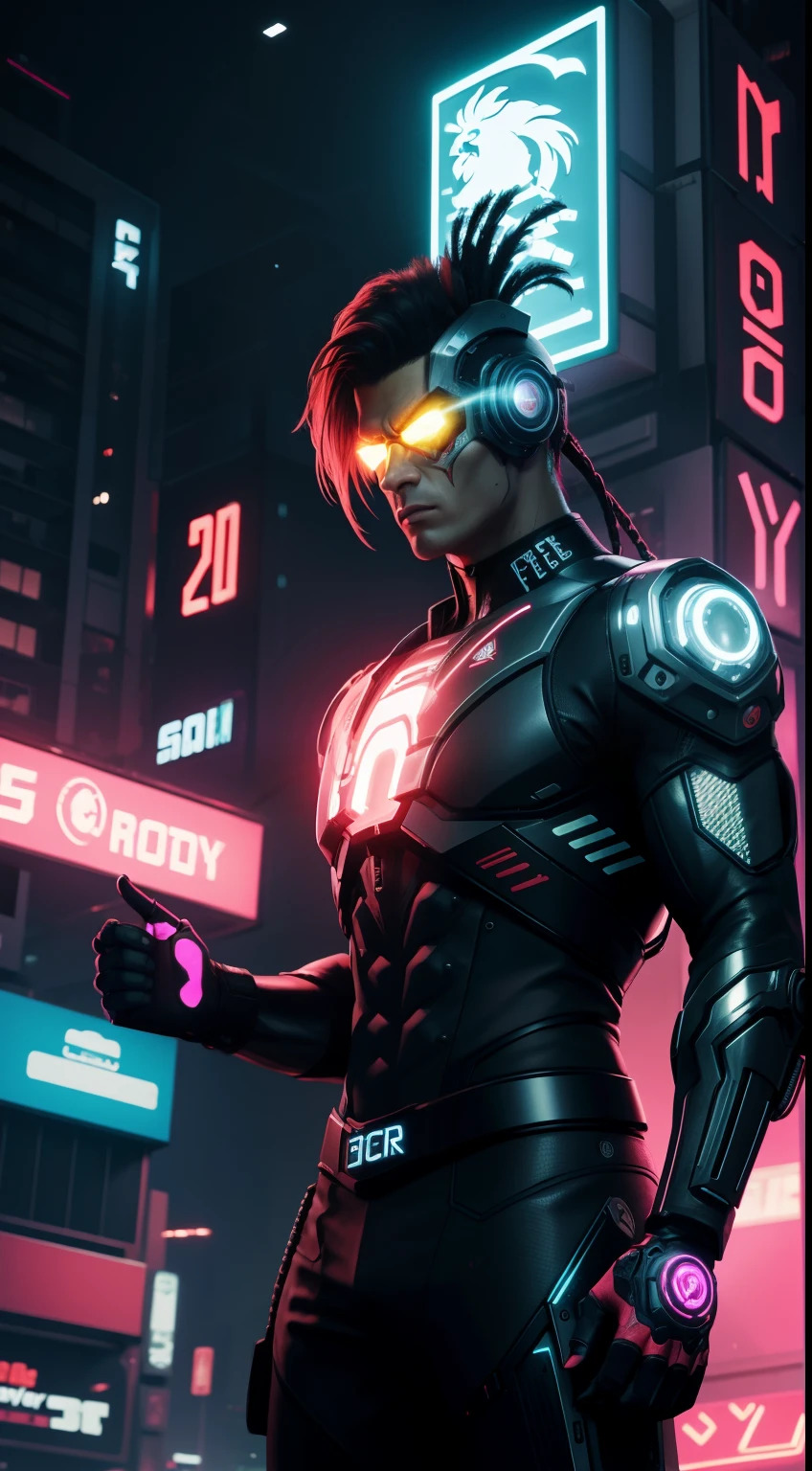 Album Cyberpunk Man Wallpapers 4K siêu đẹp 2