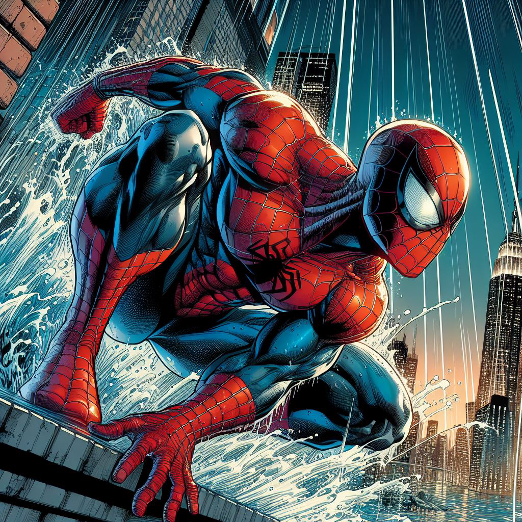 Spider Man Manga AI siêu đẹp làm hình nền 10