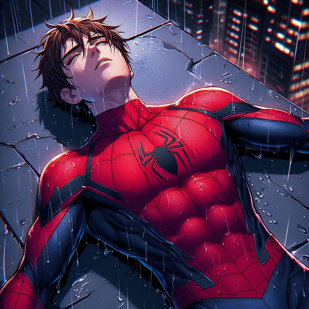 Spider Man Manga AI siêu đẹp làm hình nền 15