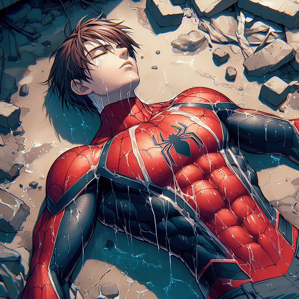 Spider Man Manga AI siêu đẹp làm hình nền 16