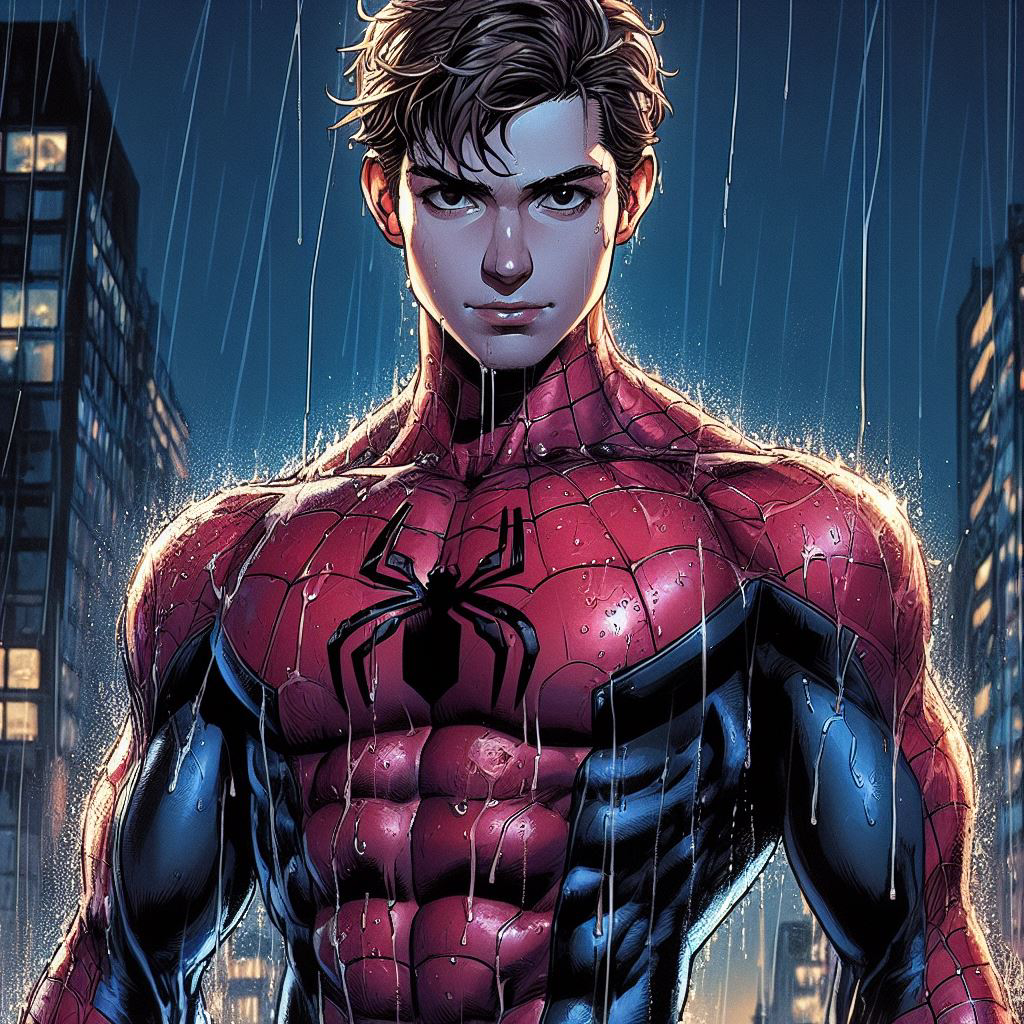 Spider Man Manga AI siêu đẹp làm hình nền 178