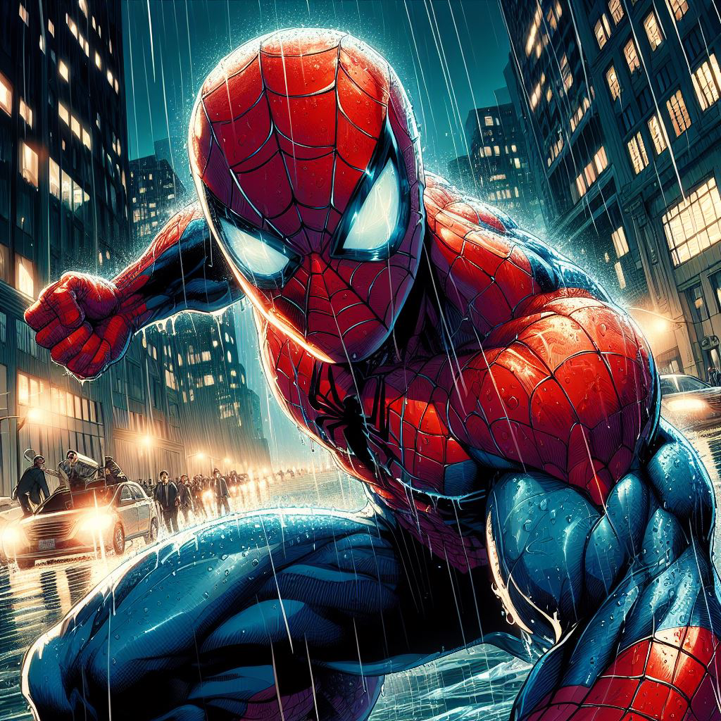 Spider Man Manga AI siêu đẹp làm hình nền 5