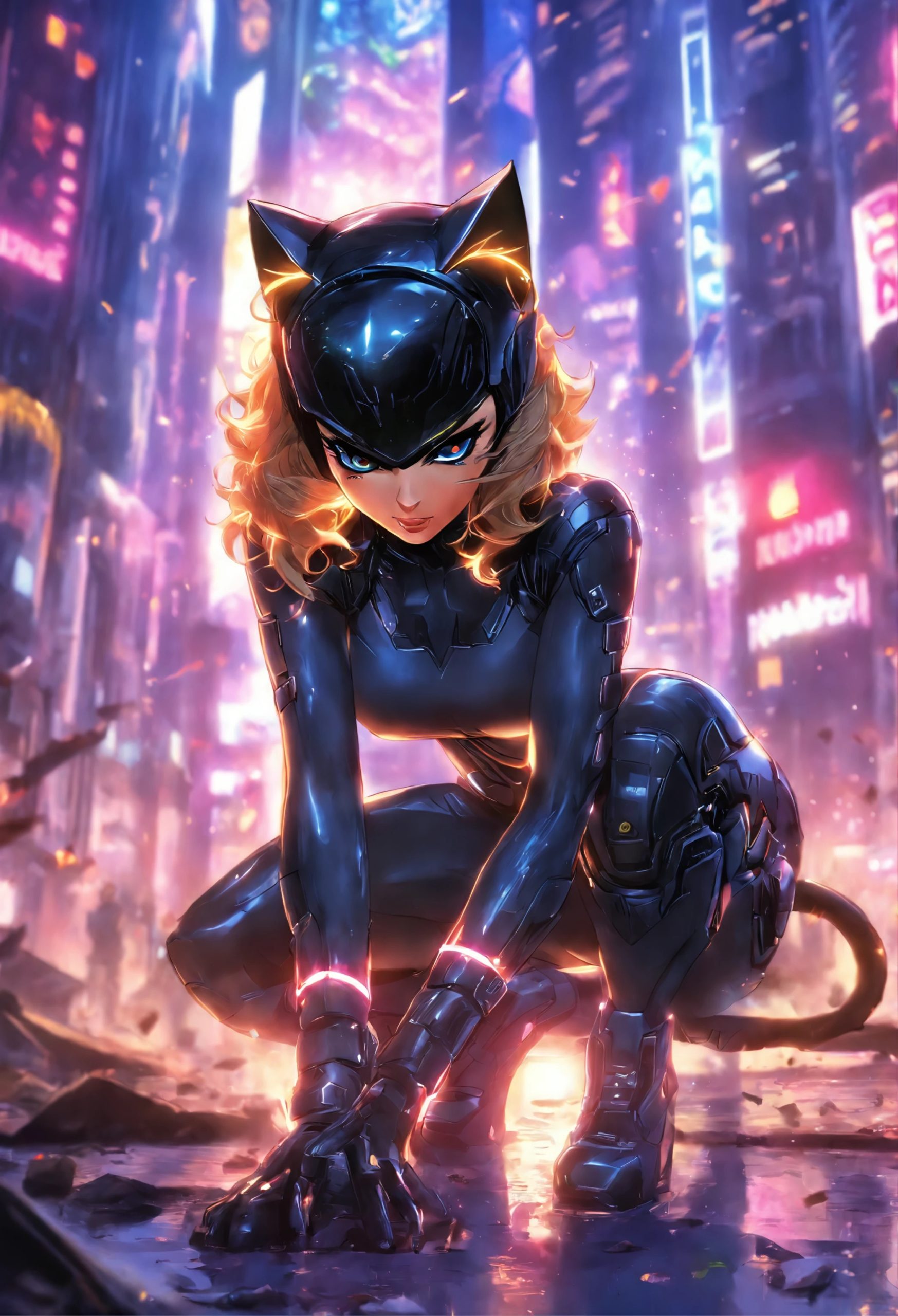 Tổng hợp ảnh Catwoman anime đẹp quyến rũ 7