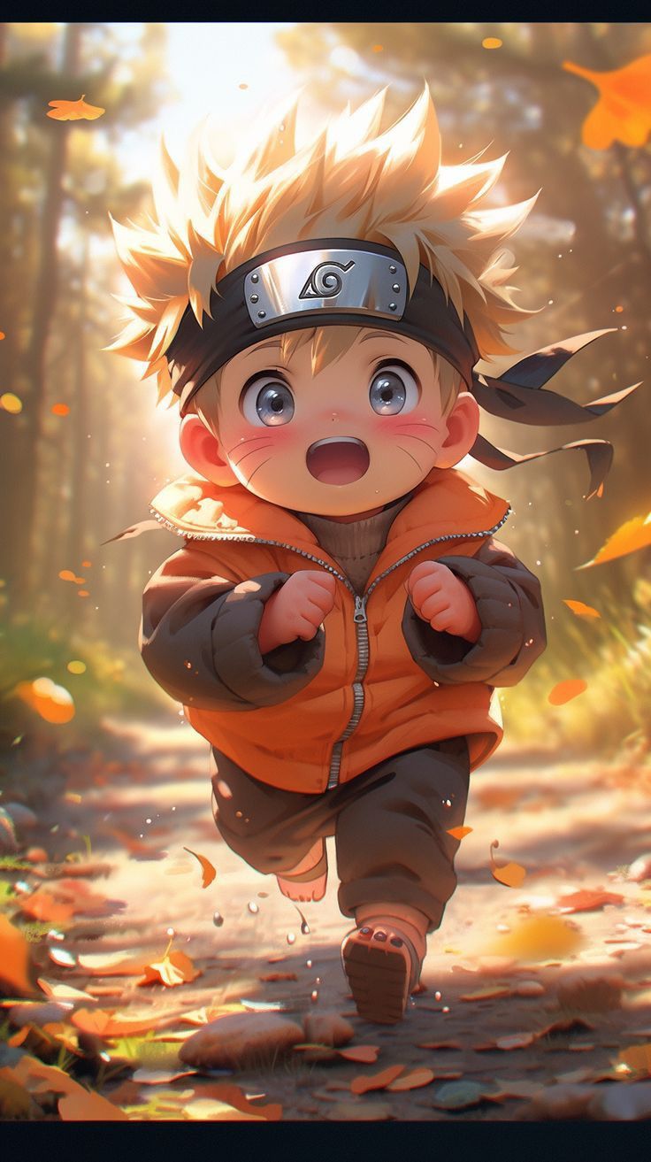 Hình nền Naruto Chibi 3D dễ thương 5