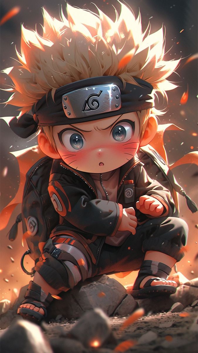 Hình nền Naruto Chibi 3D dễ thương 13