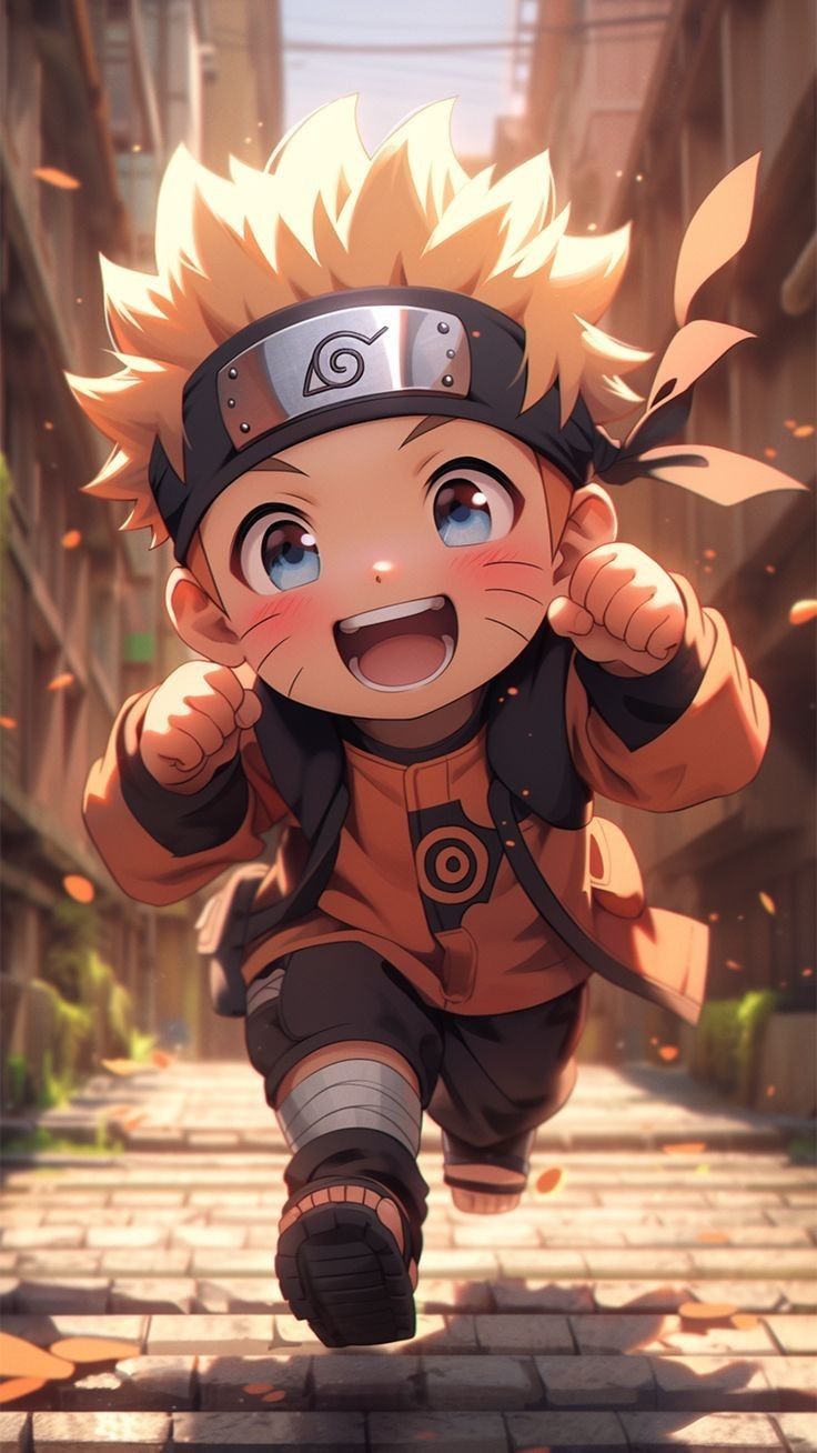 Hình nền Naruto Chibi 3D dễ thương 9