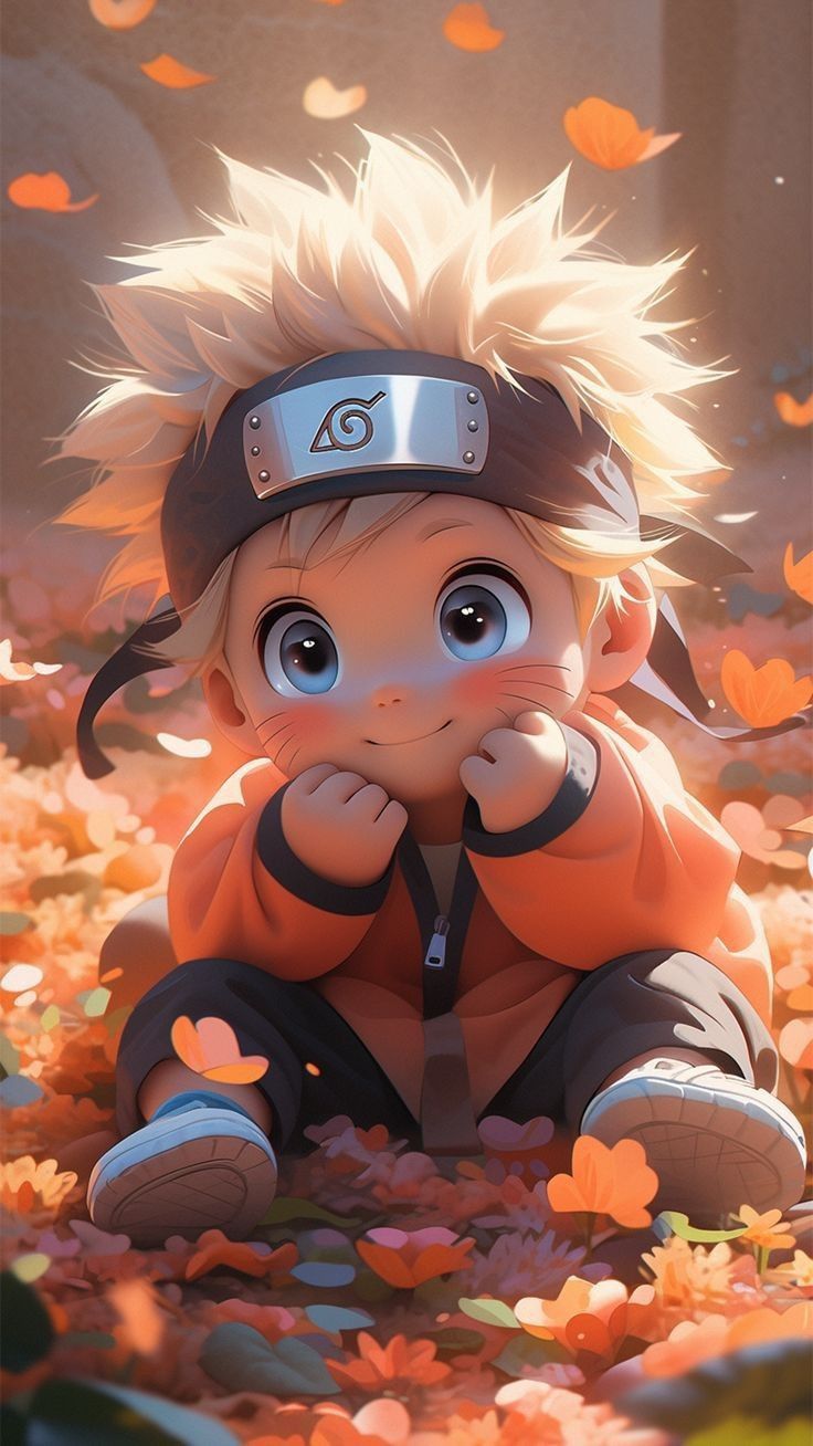 Hình nền Naruto Chibi 3D dễ thương 8