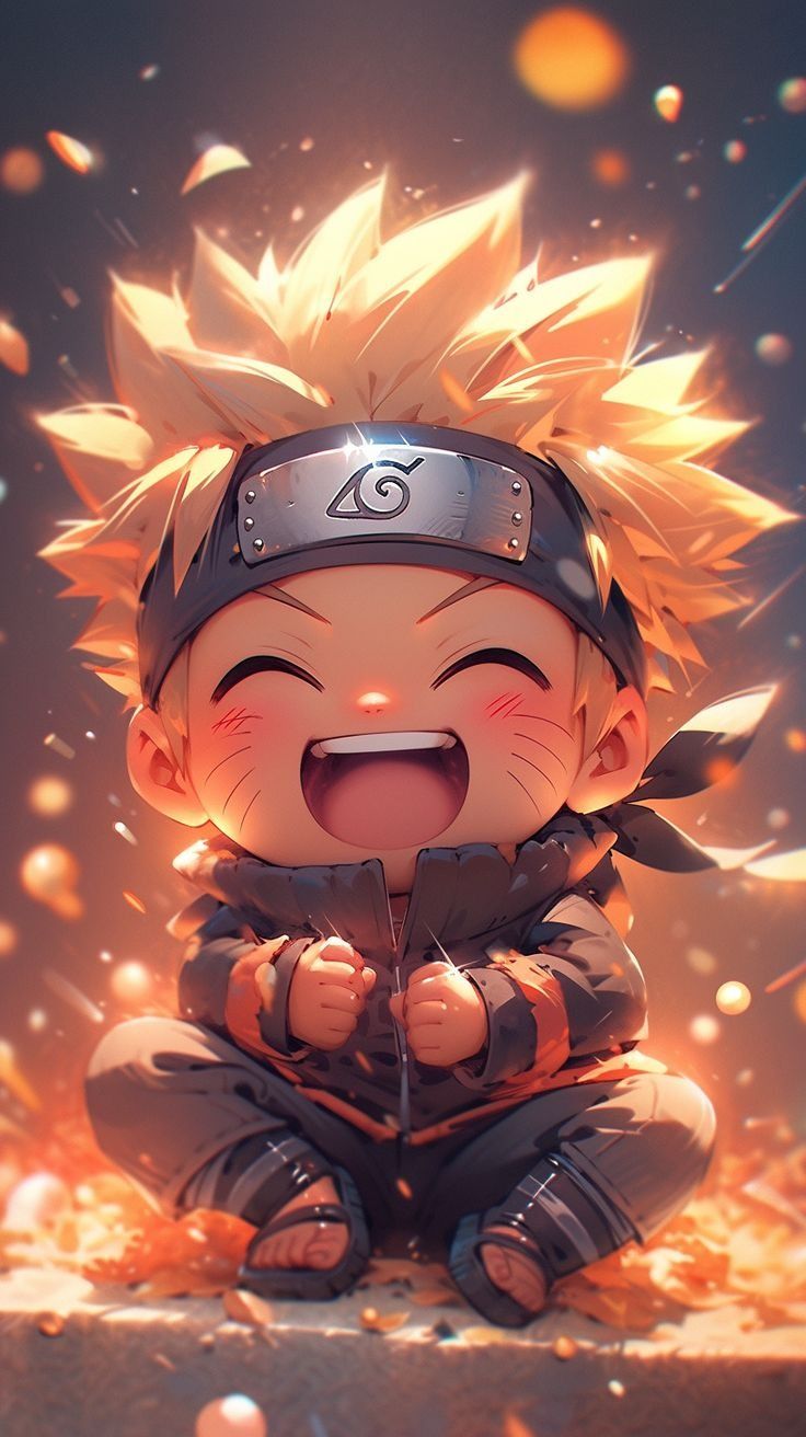 Hình nền Naruto Chibi 3D dễ thương 6