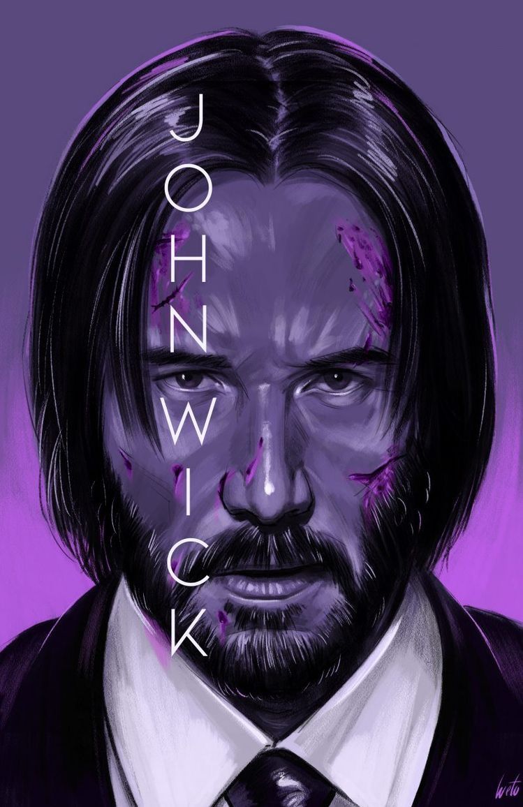 Hình nền John Wick vẽ anime làm avatar đẹp nhất 5