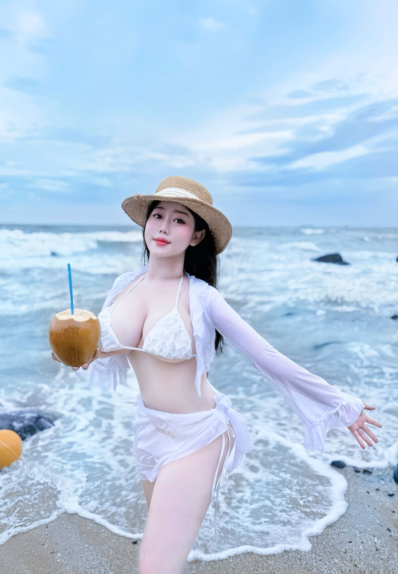 Da trắng hồng mịn màng trong ảnh Nguyễn Thị Thư