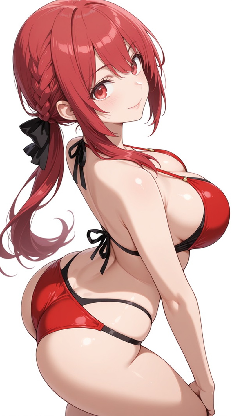 Ảnh Anime sexy, cô gái mặc đồ lót bạc mỏng tang quyến rũ