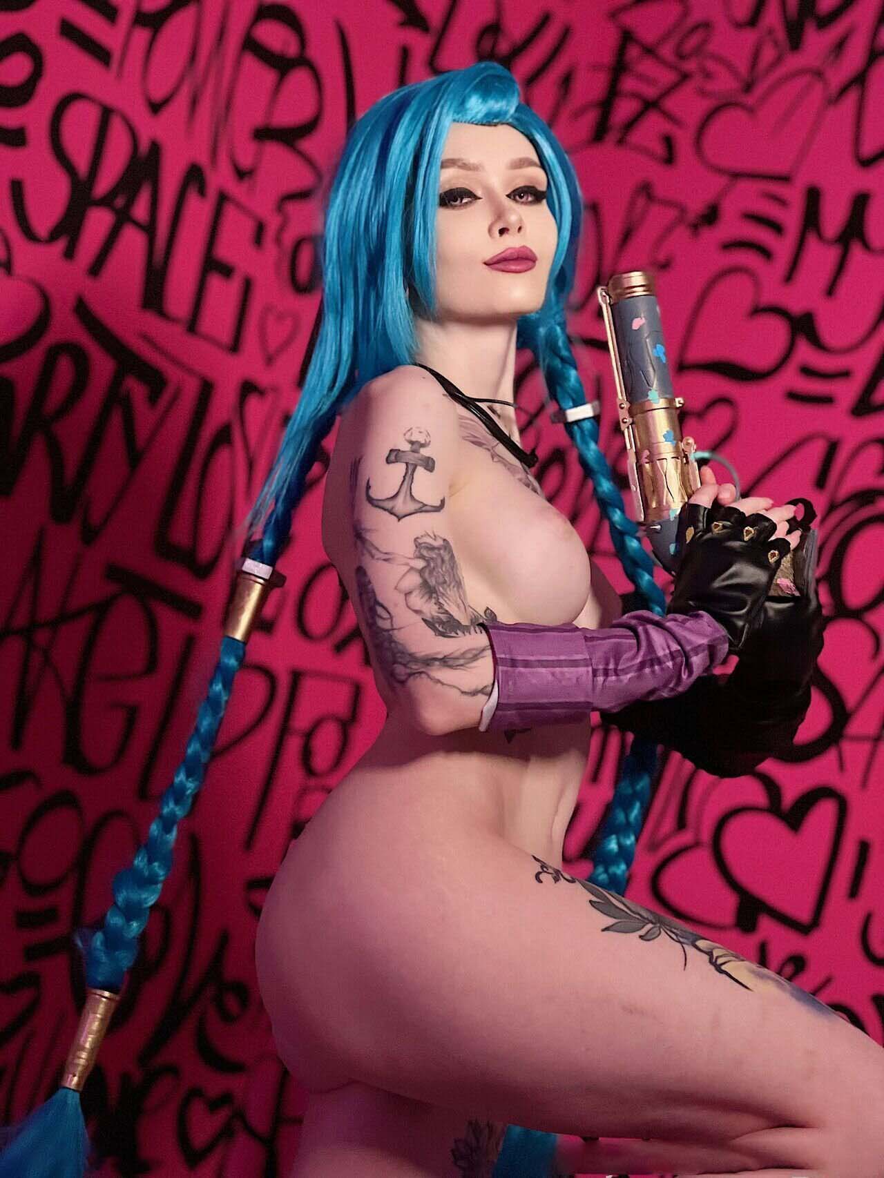 Cosplay Jinx nude