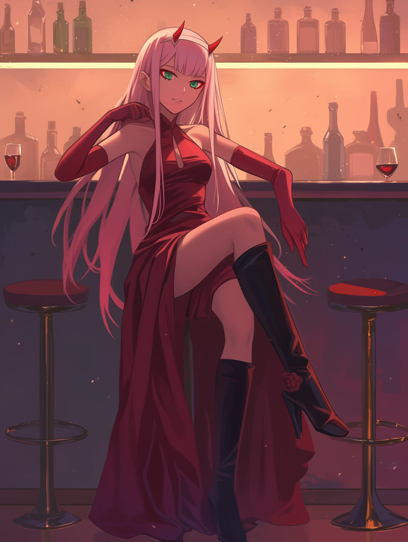 Ảnh Zero Two Wallpaper ngầu đẹp nhất