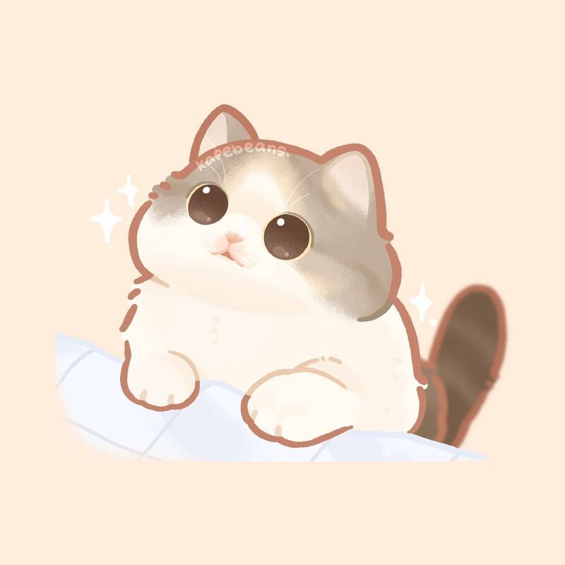 mèo chibi cute dễ vẽ