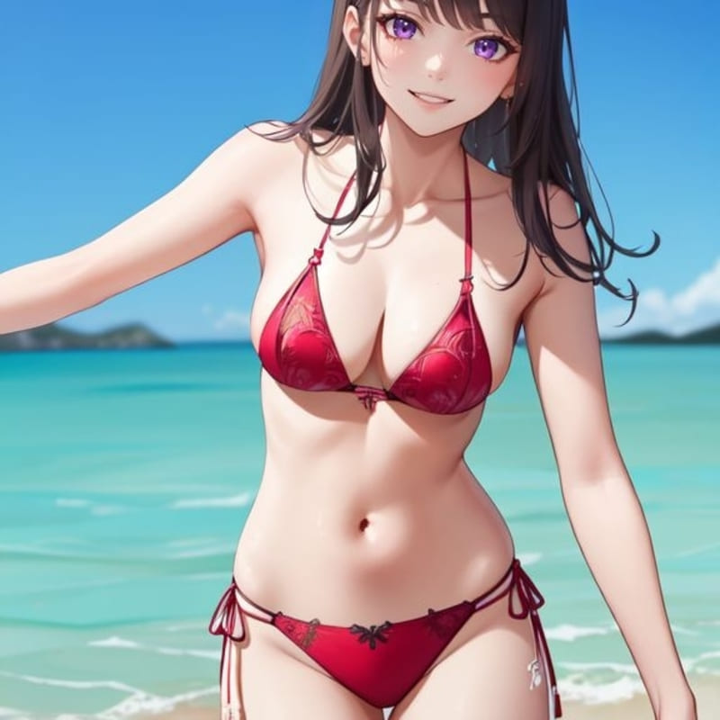 anh gai anime mac bikini