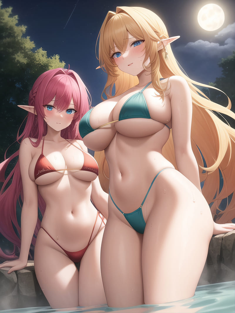 hình gái anime mặc bikini 22