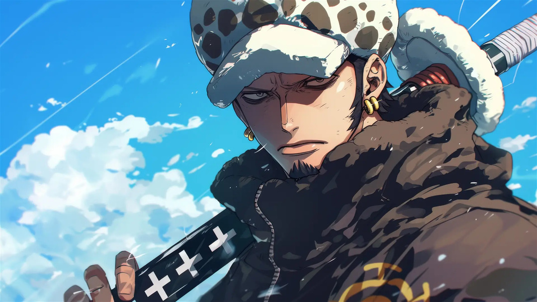 hình nền one piece cho máy tính - Trafalgar Law from One Piece