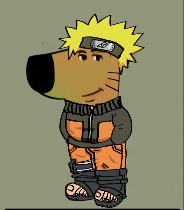 chill guy meme naruto