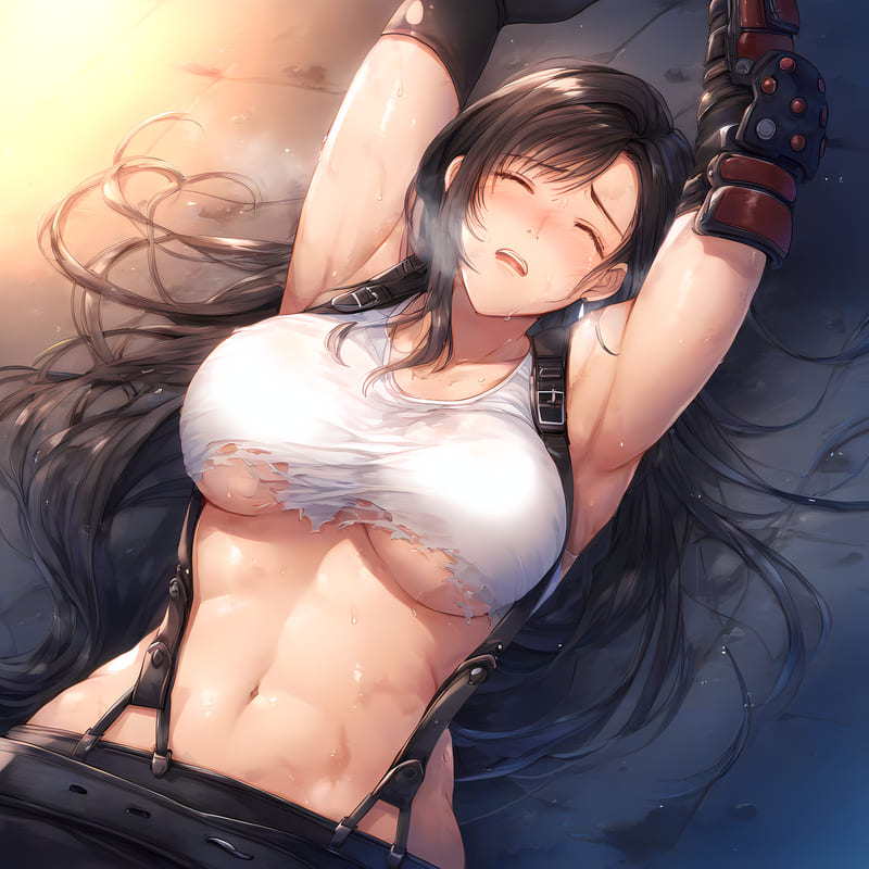 tifa lockhart wall gif dozer