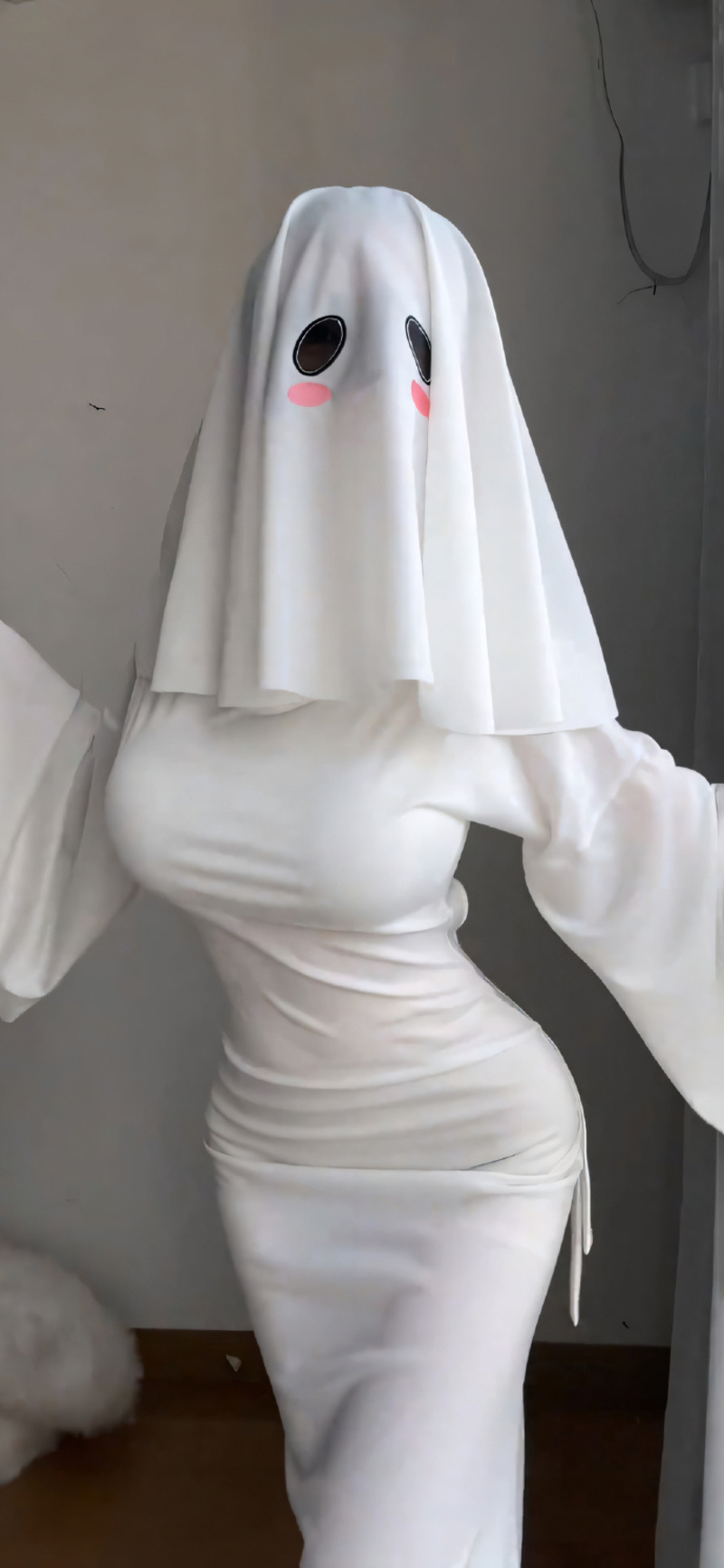 cosplay ma nữ áo trắng