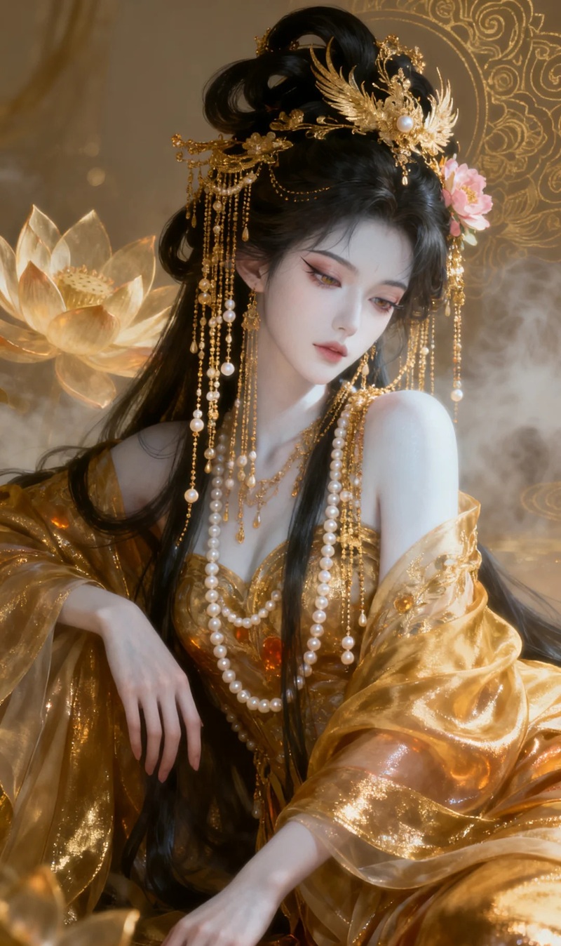 ảnh anime cổ trang Trung Quốc phong cách tiên nữ sexy