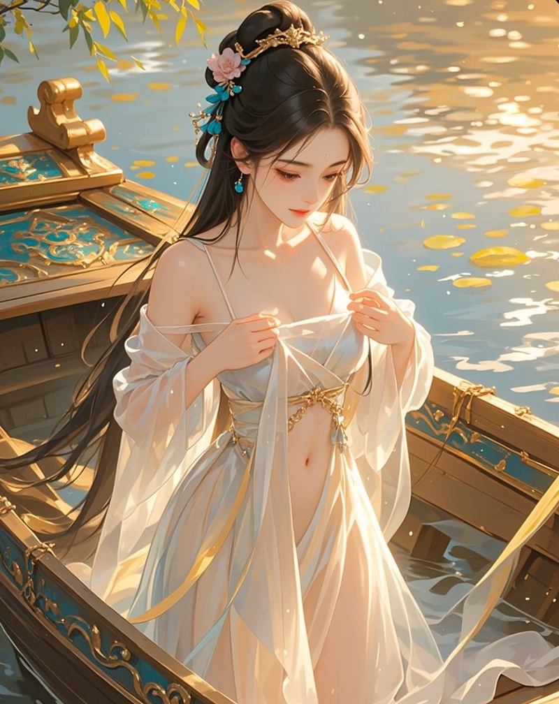 ảnh anime cổ trang Trung Quốc với vẻ đẹp huyền bí