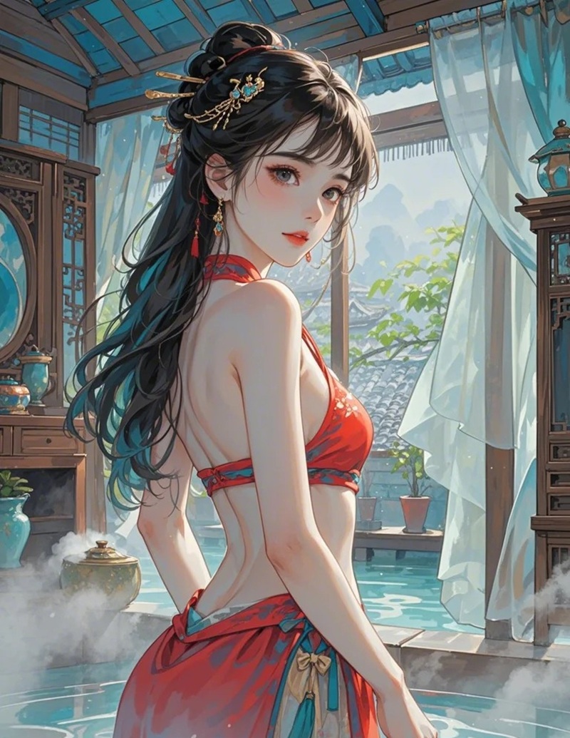 cô gái anime tiên hiệp sexy với thần thái sang chảnh