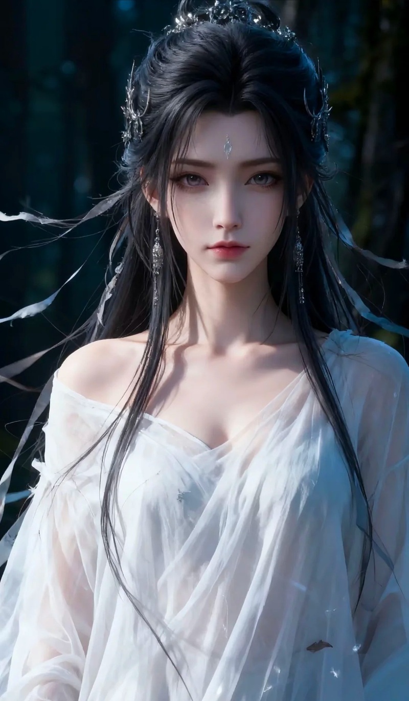 hình anime nữ tiên hiệp với vẻ đẹp quyến rũ mê người