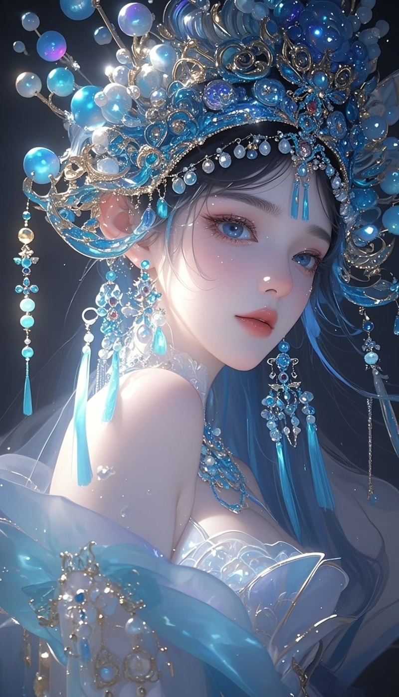 cô gái anime cổ phong tạo dáng cùng đèn lồng đỏ nổi bật