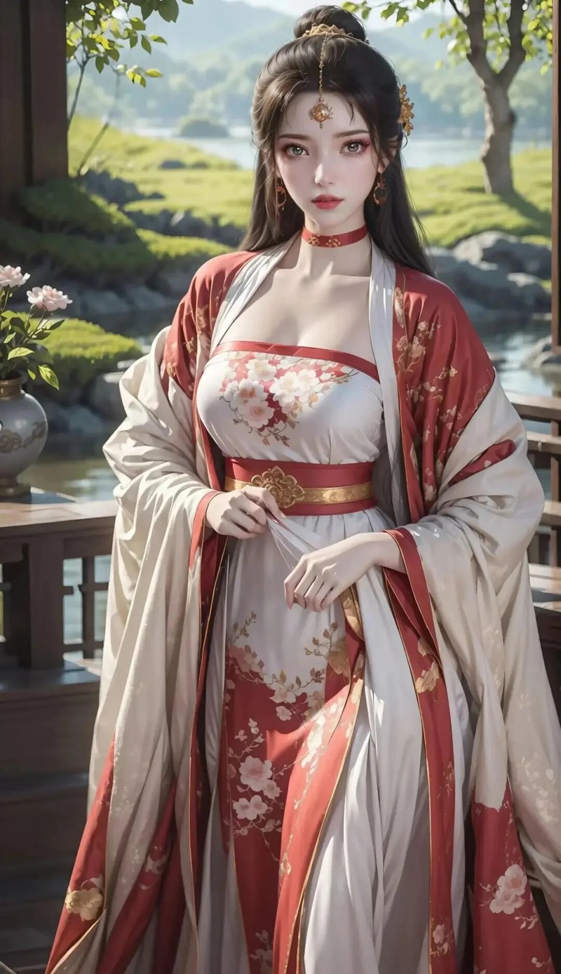 ảnh anime cổ trang Trung Quốc phong cách nữ vương lạnh lùng
