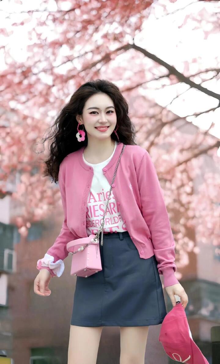 ảnh con gái mặc pinky