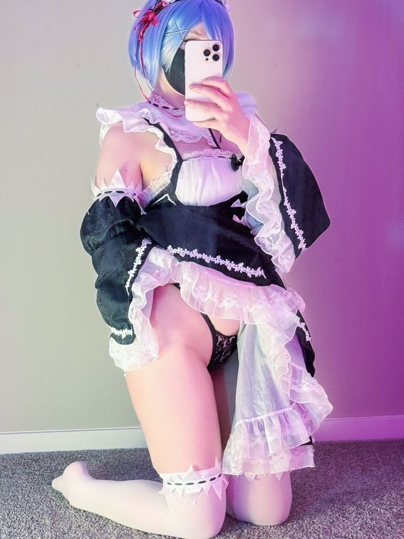 Ảnh Cosplay Rem Sexy Cực Mlem 8