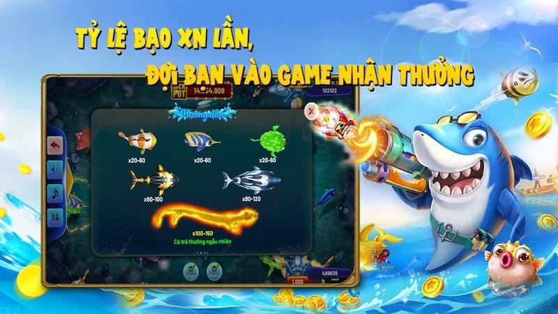  Đồ họa bắn cá đổi thưởng sống động, đầy màu sắc 