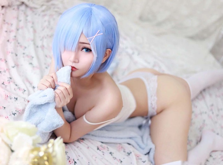 cosplay rem anime cute