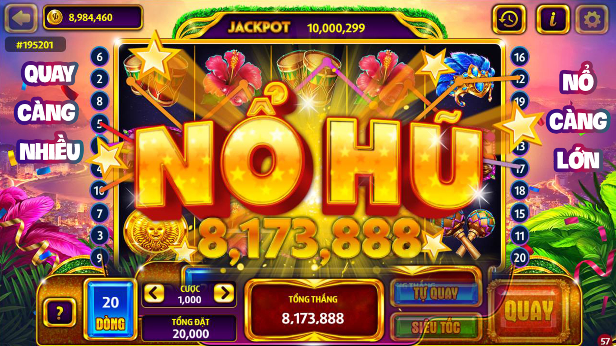 kinh nghiệm chơi slot game
