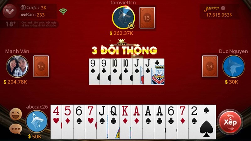Luật chơi bài tiến lên miền Nam tại 8kbet