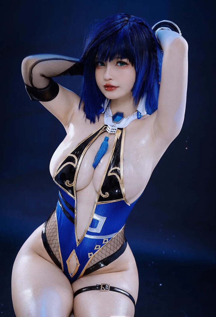 Azami cosplay Yelannn Genshin Impact R34 (2)