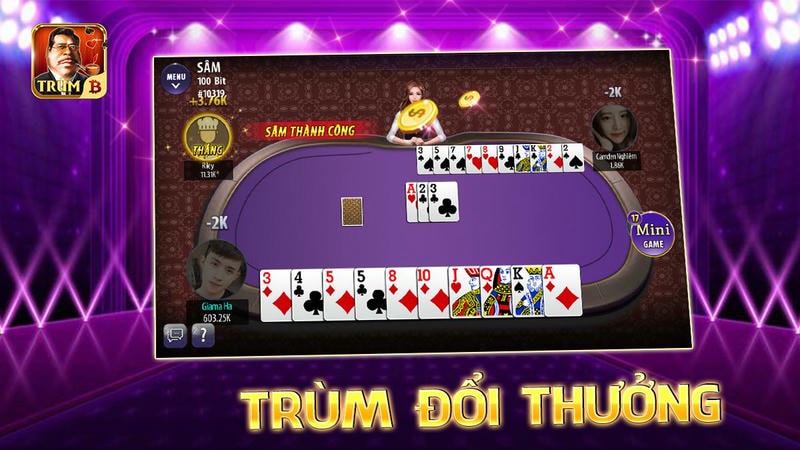 Giao diện sống động của top game bài đổi thưởng 2025.