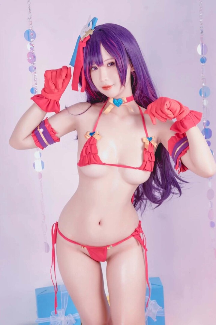 ảnh cosplay bikini anime