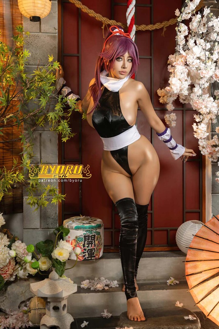 Byoru-cosplay-Yoruichi-Shihoin-Bleach-R34-Nude (6)