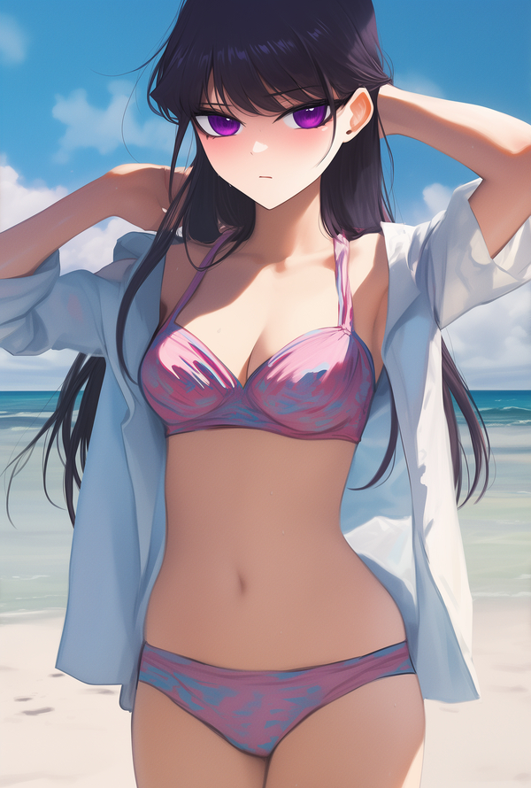 Hình ảnh Komi Shouko với vẻ đẹp thanh lịch trong anime