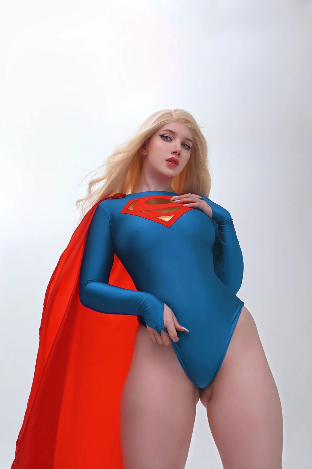 supergirl cosplay bodysuit