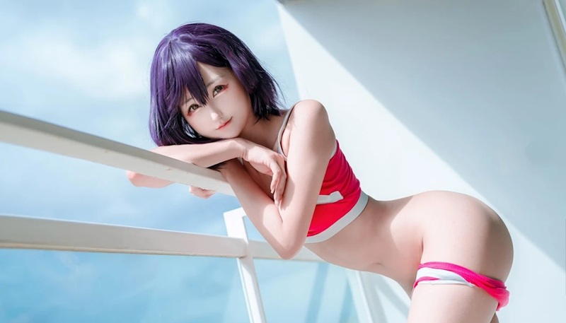 Ảnh Cosplay Shizuka Mikazuki full body nude ngực khổng lồ