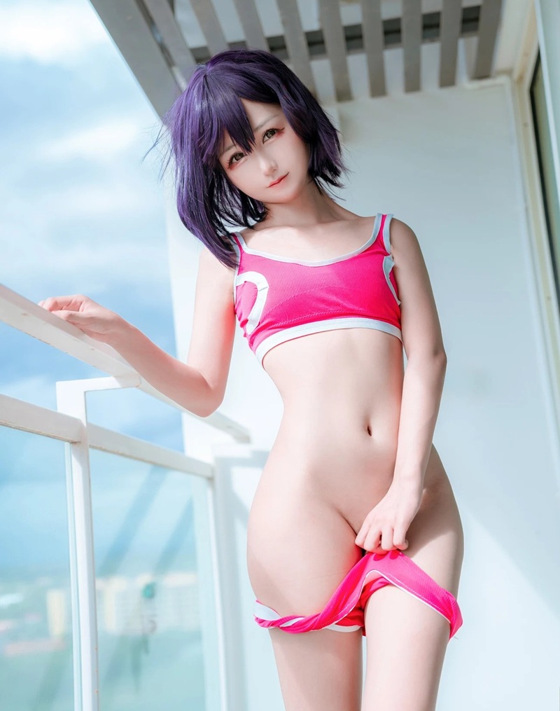 Ảnh Cosplay Shizuka Mikazuki facial cumshot tinh trắng đầy mặt