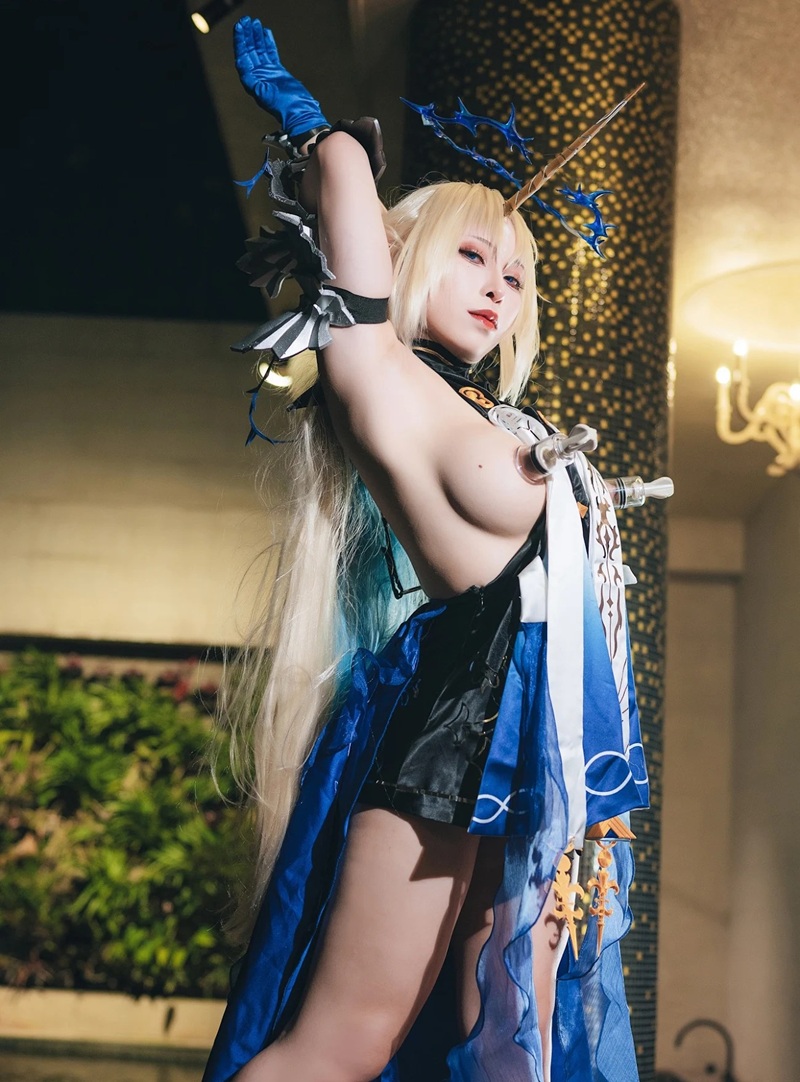 Ảnh Cosplay Fleurdelys cosplay mùa hè, váy nhẹ nhàng bay bổng