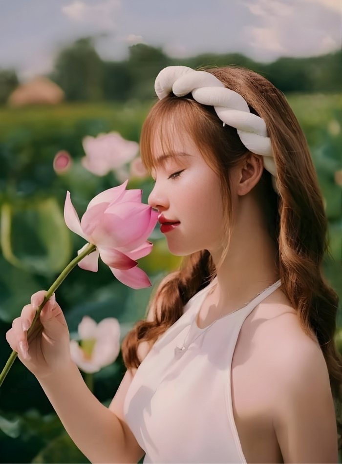 ảnh gái mặc áo yếm cách tân hiện đại