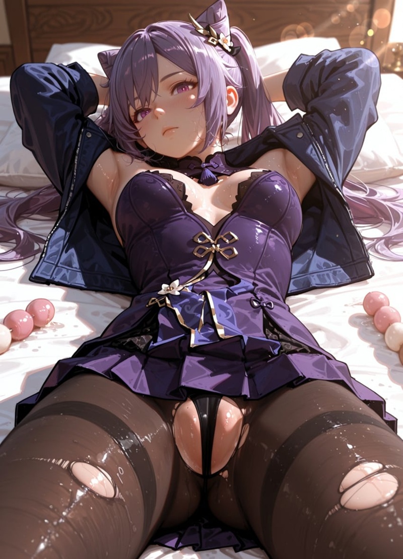 Cảnh Keqing thủ dâm dâm đãng trong nhà tắm Genshin hentai