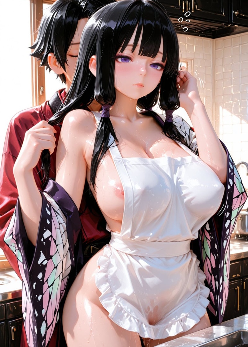 Cô maid hentai khoe mông tròn lẳn