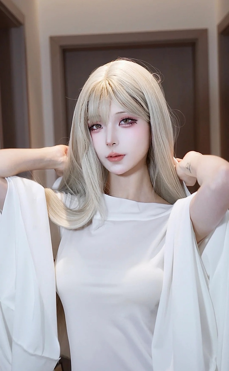 Ảnh Cosplay Ma Nữ Áo Trắng lồn chặt nước chảy